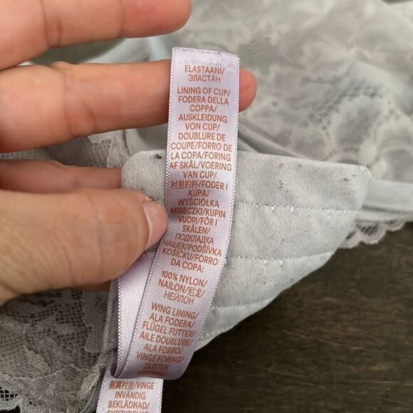 Savage X Fenty Floral Lace Unlined Bra  plus size bra Sz-42DD - Picture 8 of 11